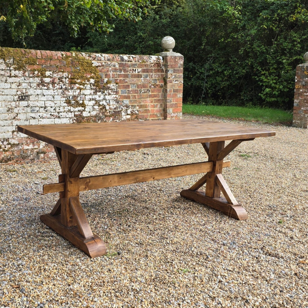 Reclaimed Pine Farmhouse Dining Table - Country Living