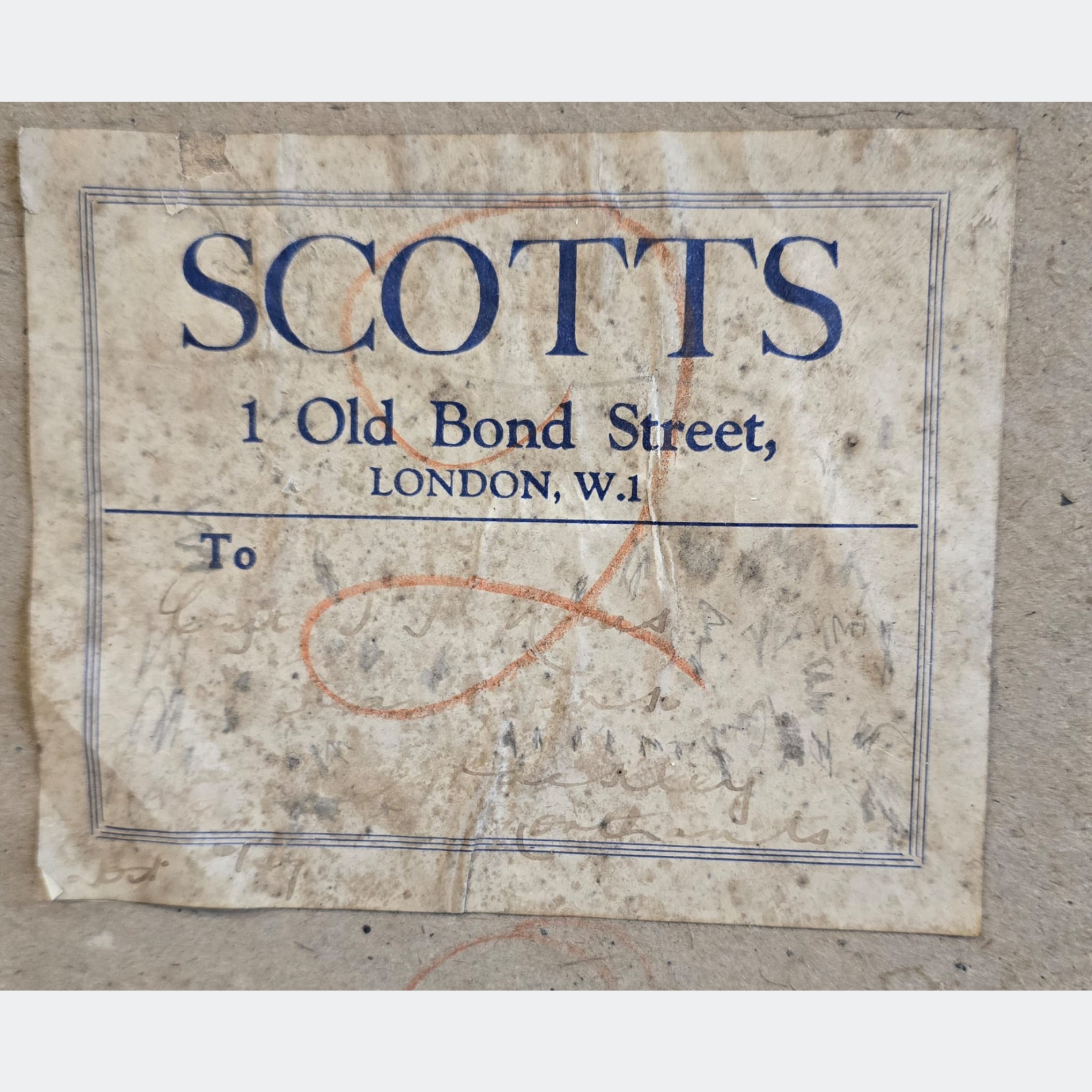 Scott's Black Bowler Hat with Box