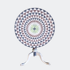 Rustic Tilted Painted Round Table