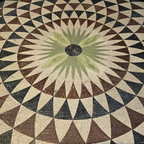 Rustic Tilted Painted Round Table