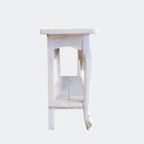 Vintage French Style Console Table | Reclaimed Armoire Wood & Antique Moulding