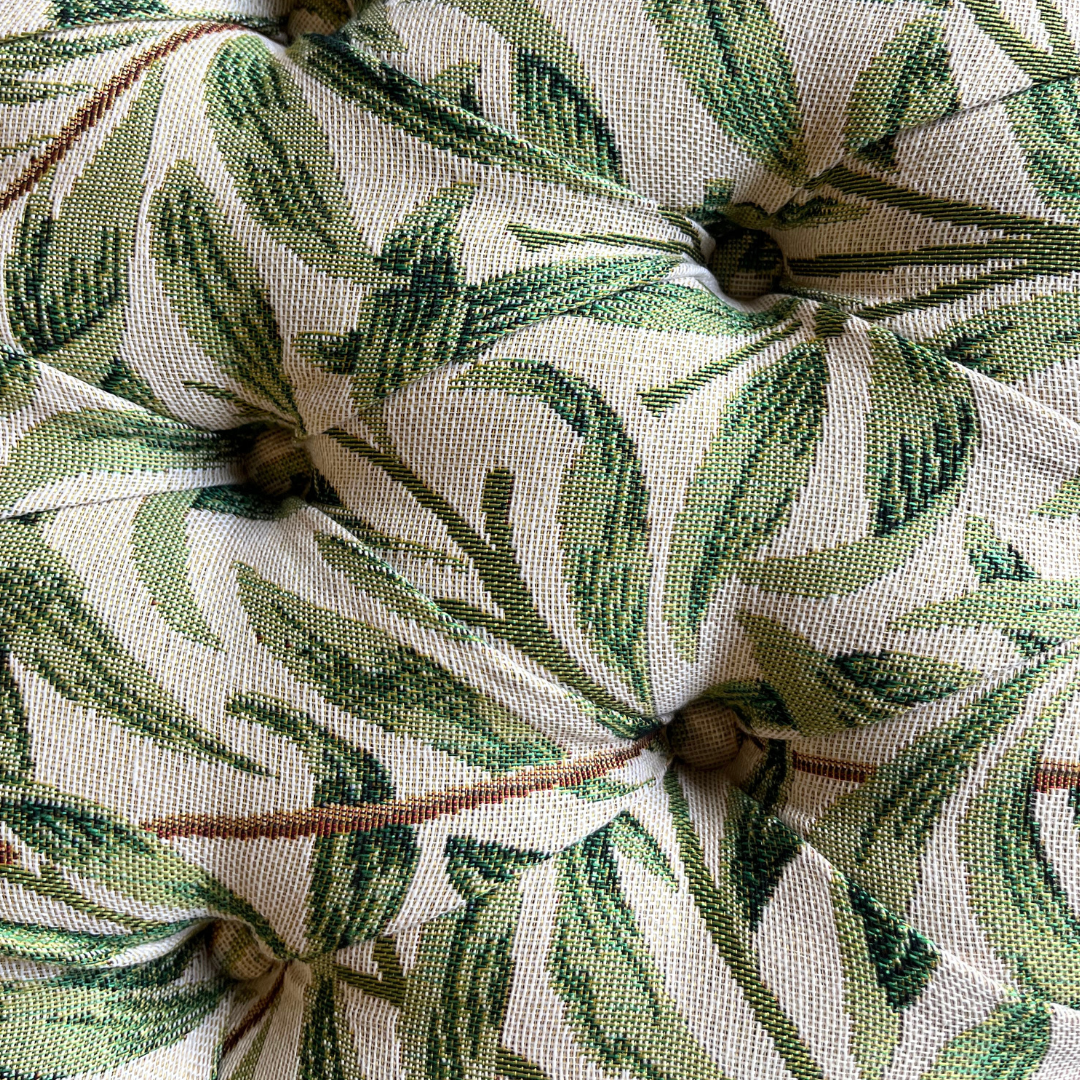 Handmade William Morris Willow Square Footstool