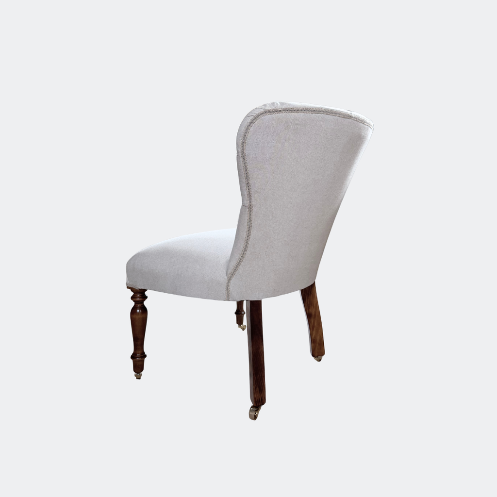 Victorian - Style Tufted Slipper Chair