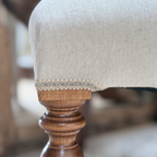 Victorian - Style Tufted Slipper Chair