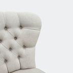 Victorian - Style Tufted Slipper Chair