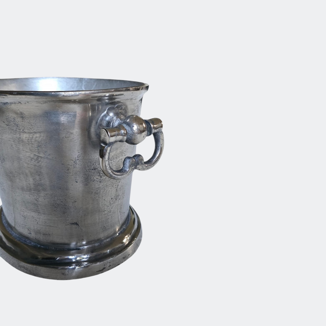 Vintage-Style Medium Metal Wine Cooler