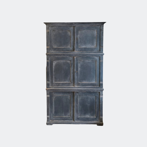 19th Century Stacked Trunk Estate Cabinet - Solid Pine
