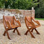 British Antique Solid Oak Altar Chair | Circa 1890s