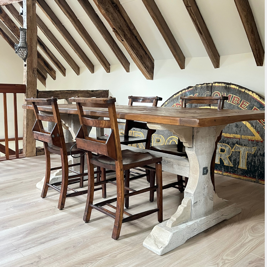 Antique Pine Farmhouse Dining Table - Country Living