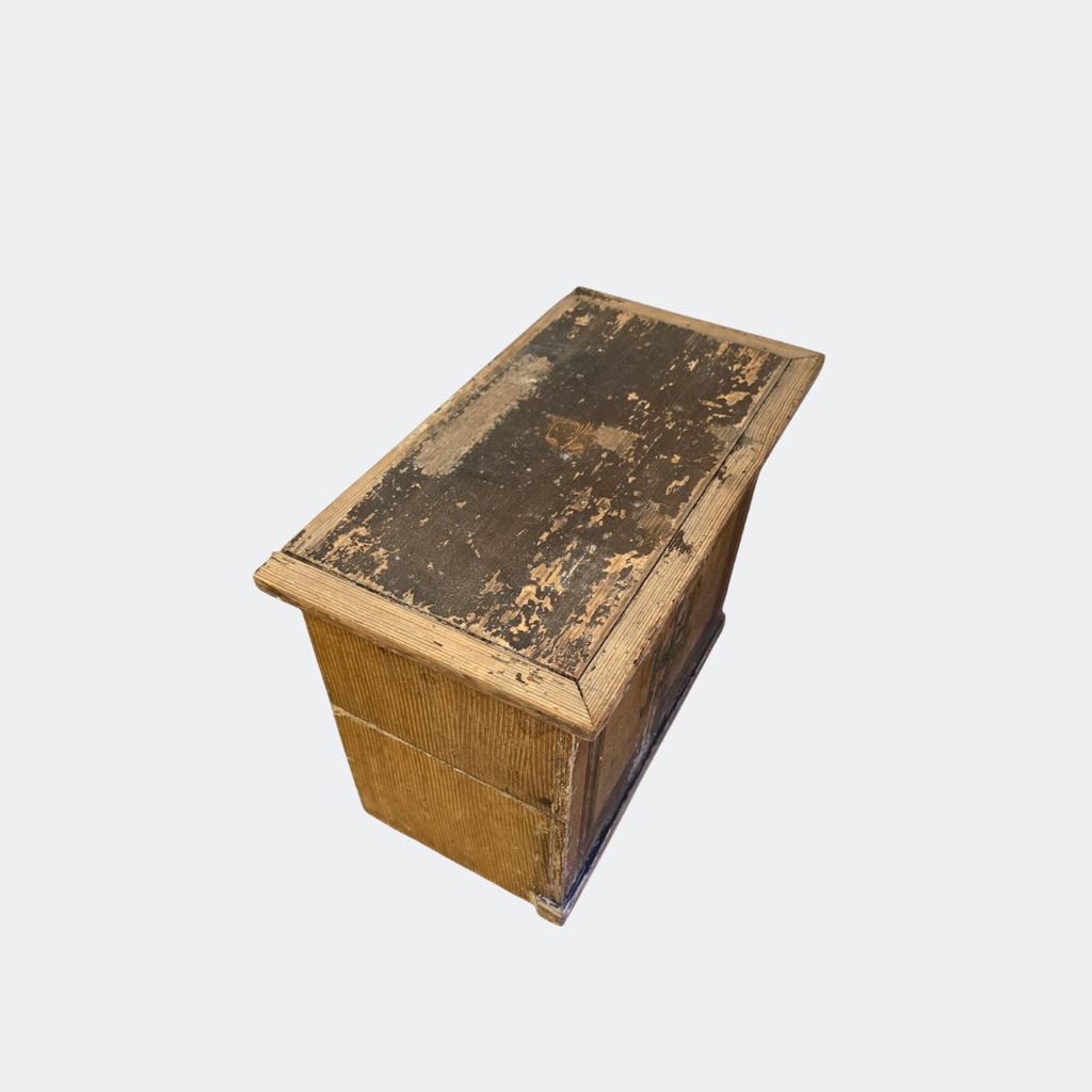 Antique Hand-Painted Madonna Statue with French Church Pedestal, circa 1890s