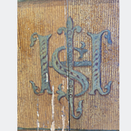 Antique Hand-Painted Madonna Statue with French Church Pedestal, circa 1890s