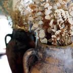 Vintage Turkish Terracotta Amphora Vase - Rare Rustic Ceramic Vessel