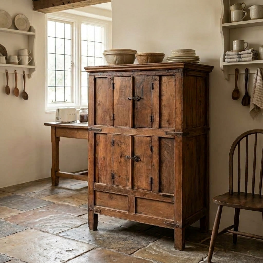Antique Asian Hardwood Cupboard