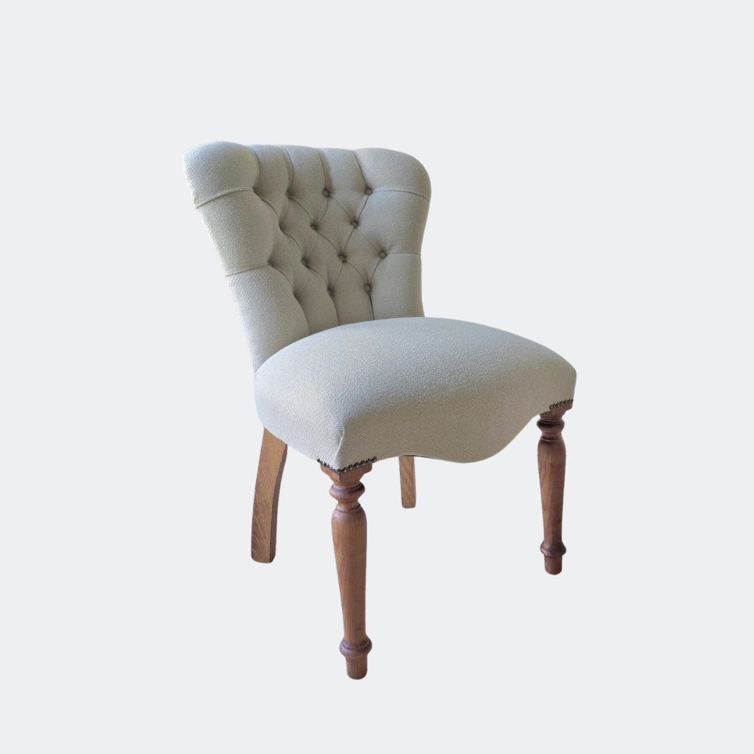 Herringbone Upholstered Dining Chair – UK Handmade