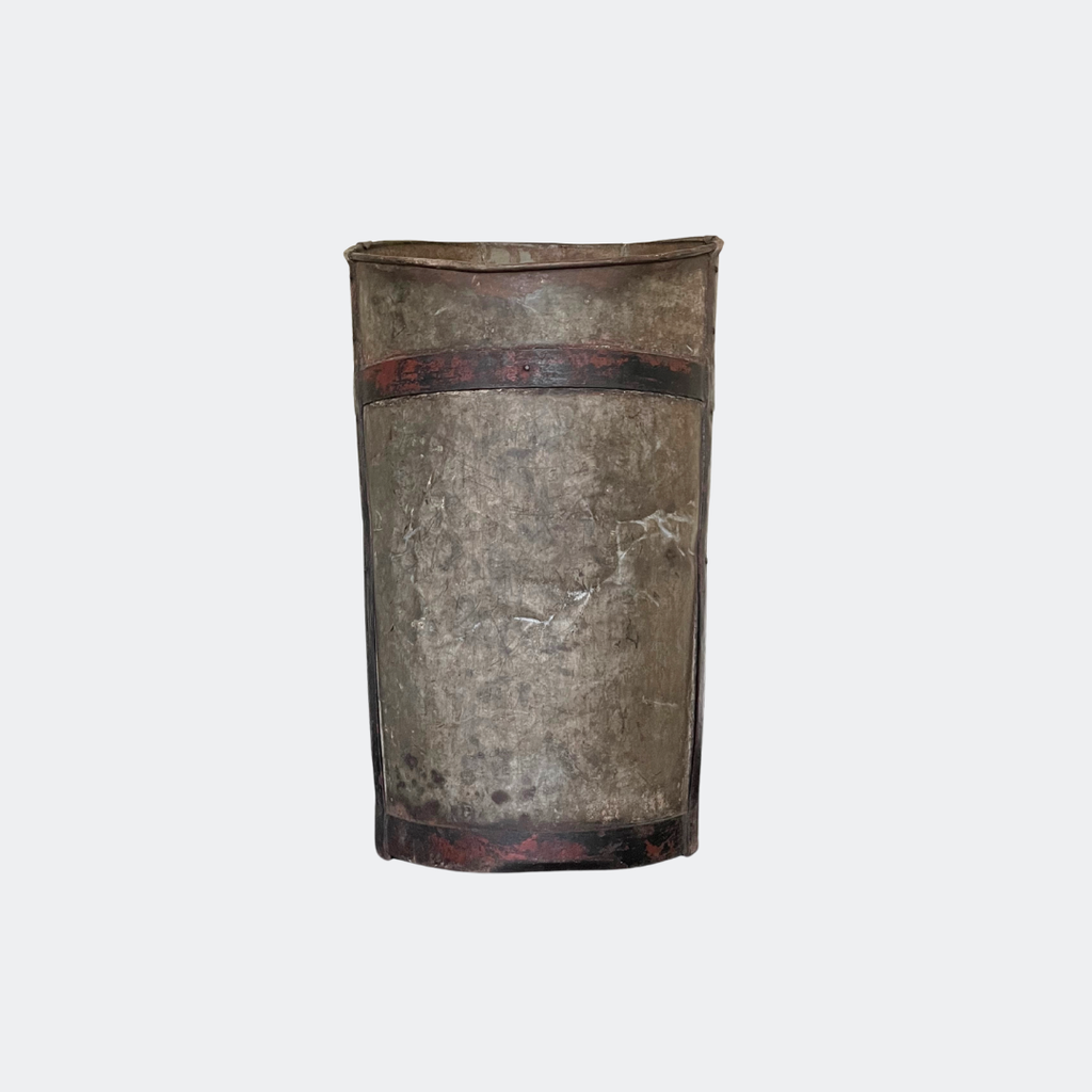 Vintage Metal Grape Picking Bucket