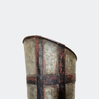 Vintage Metal Grape Picking Bucket