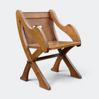 British Antique Oak Altar Chair | Circa 1890s