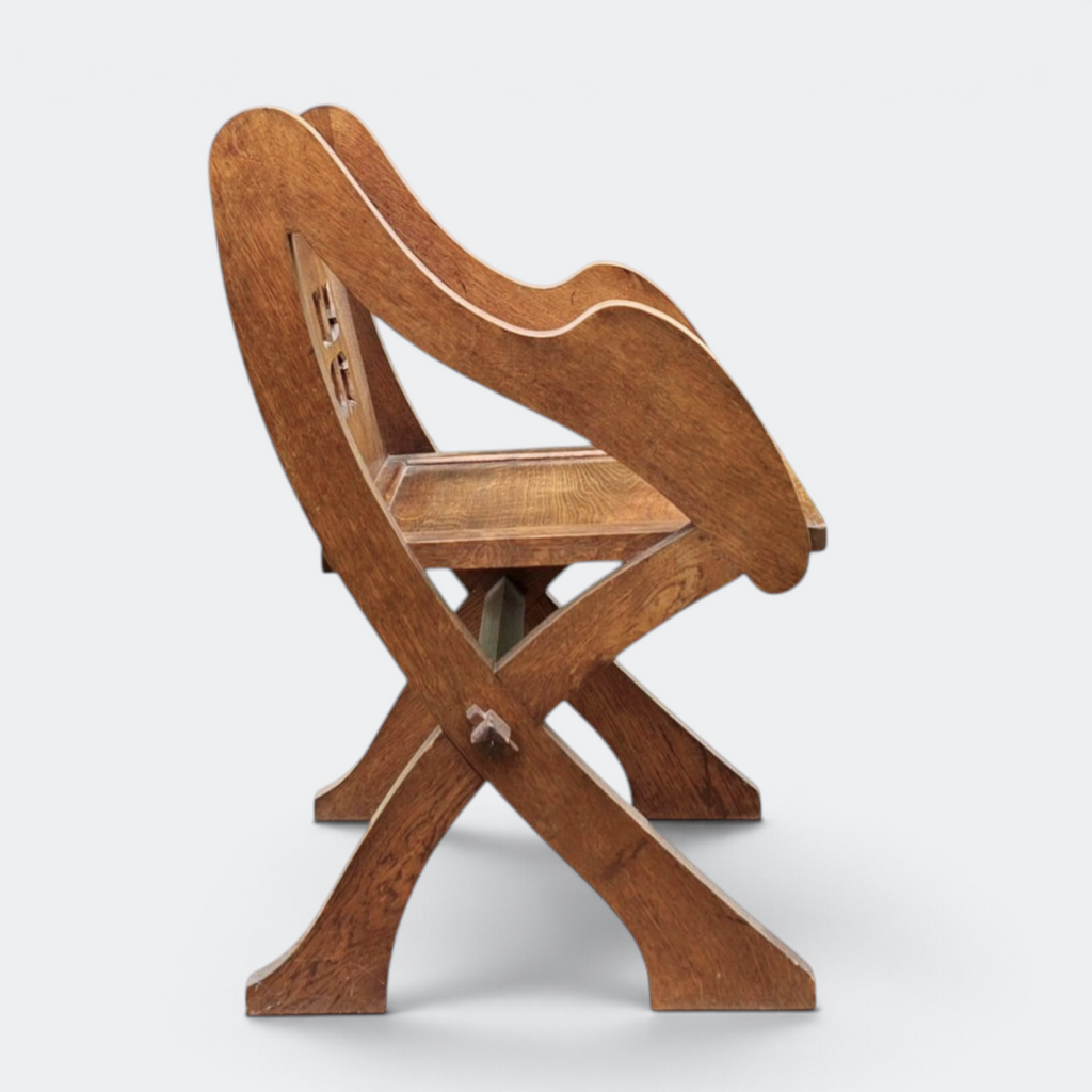 British Antique Oak Altar Chair | Circa 1890s