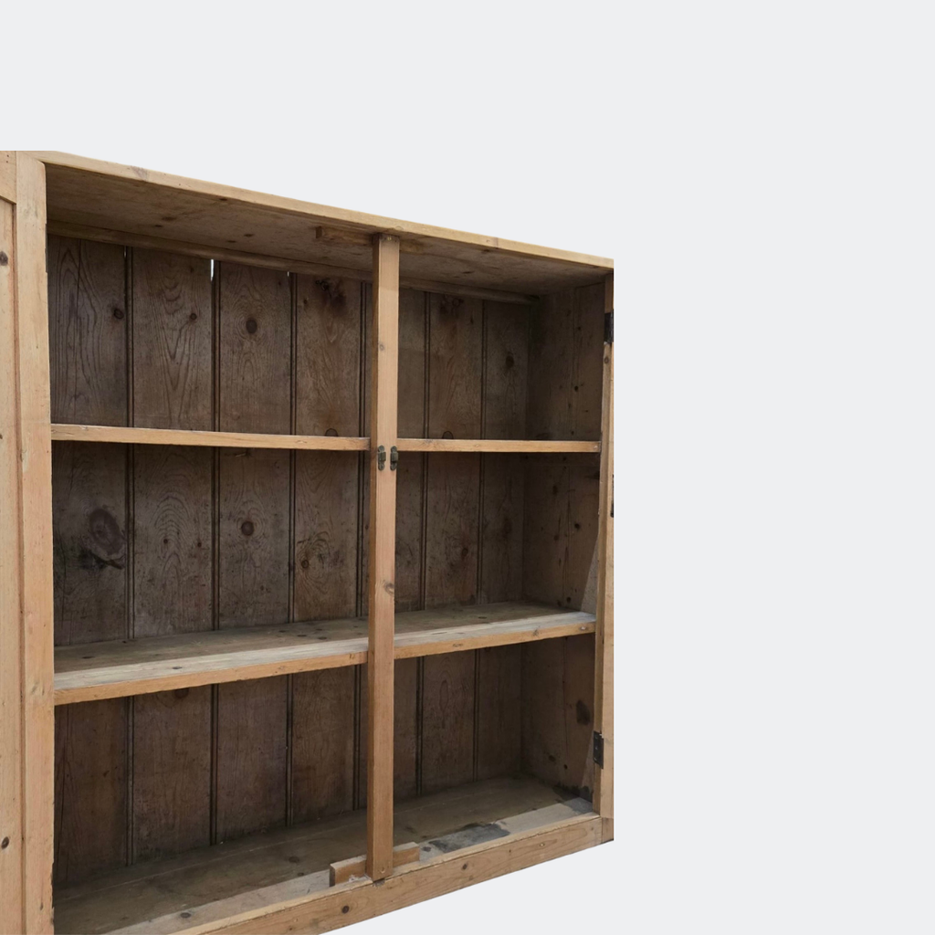Antique Stripped Pine Shoe Cupboard