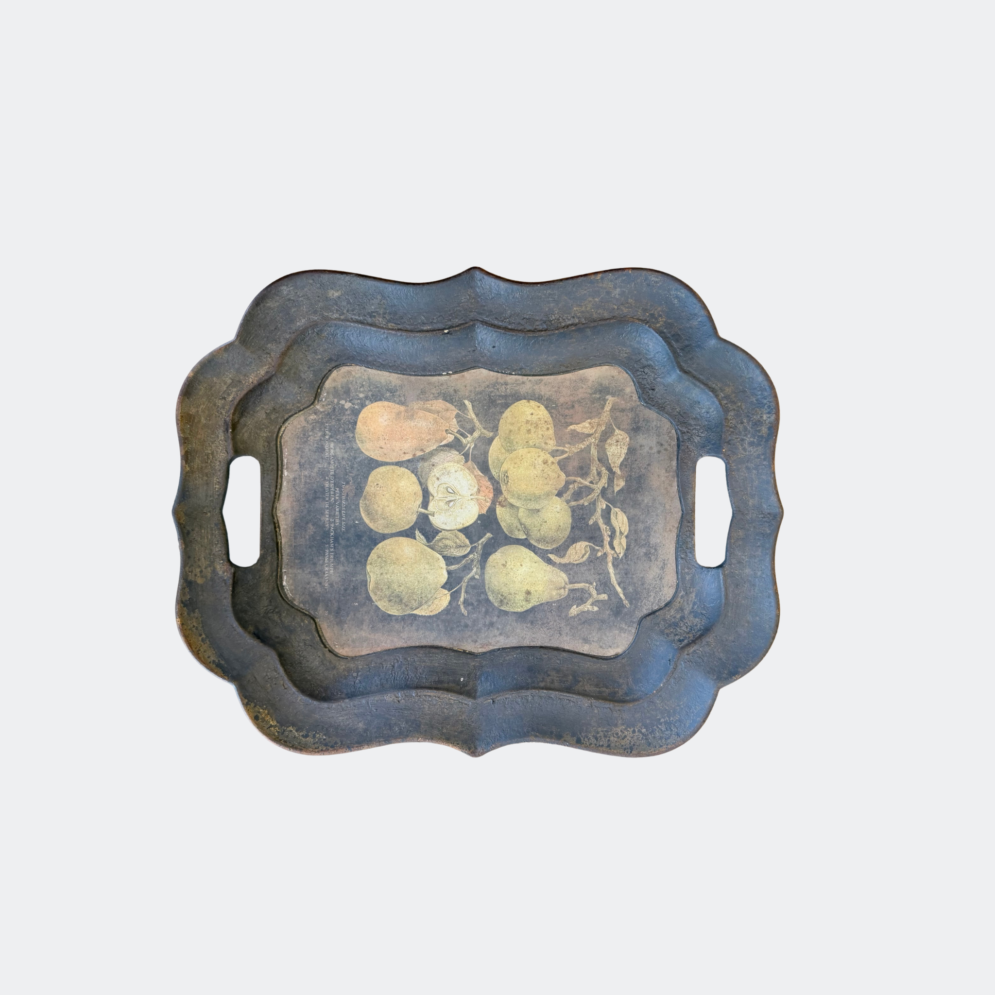 Antique Style Resin & Paper Tray
