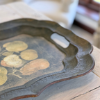 Antique Style Resin & Paper Tray