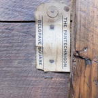 Antique Pine Trunk with Original Trollope & Sons Label