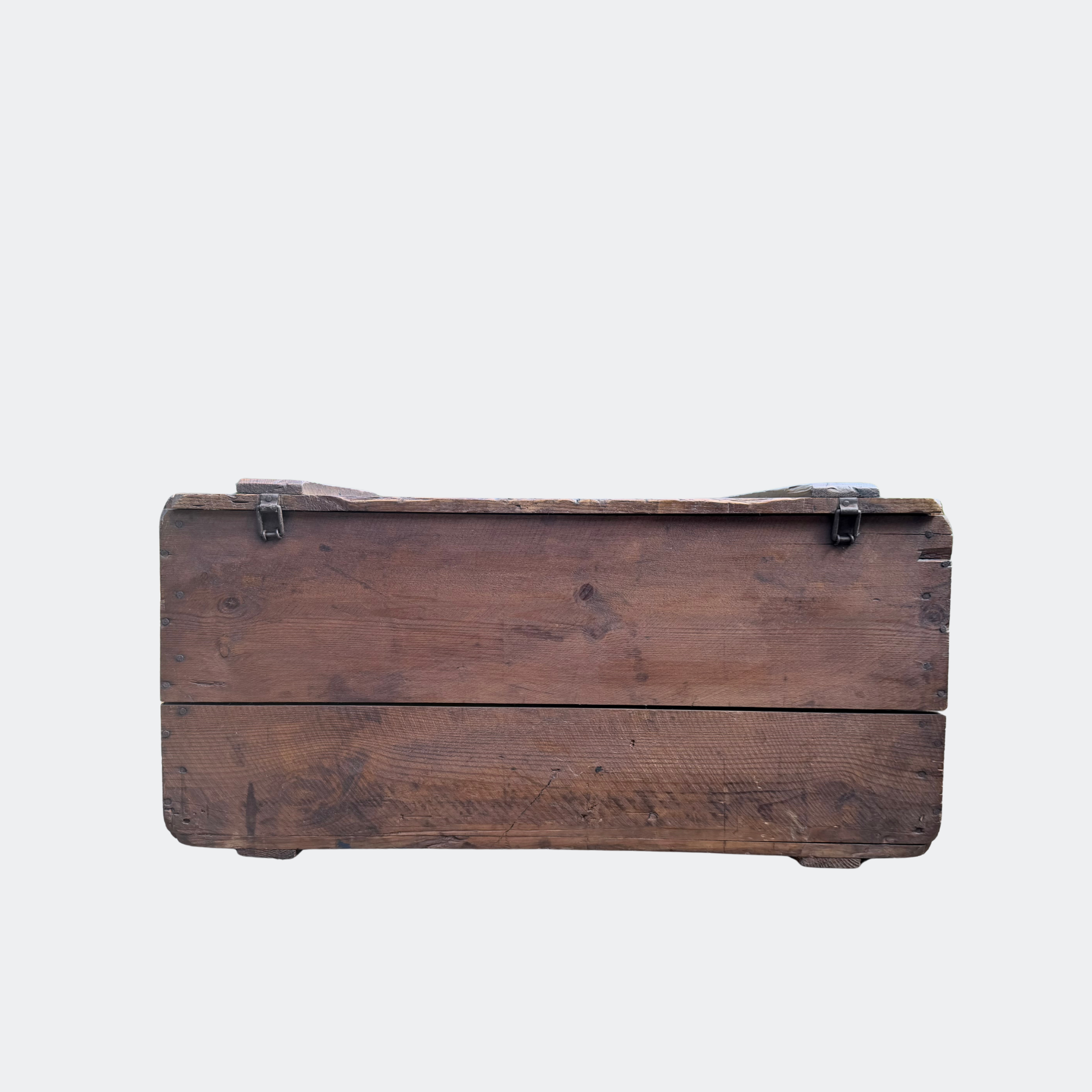 Antique Pine Trunk with Original Trollope & Sons Label