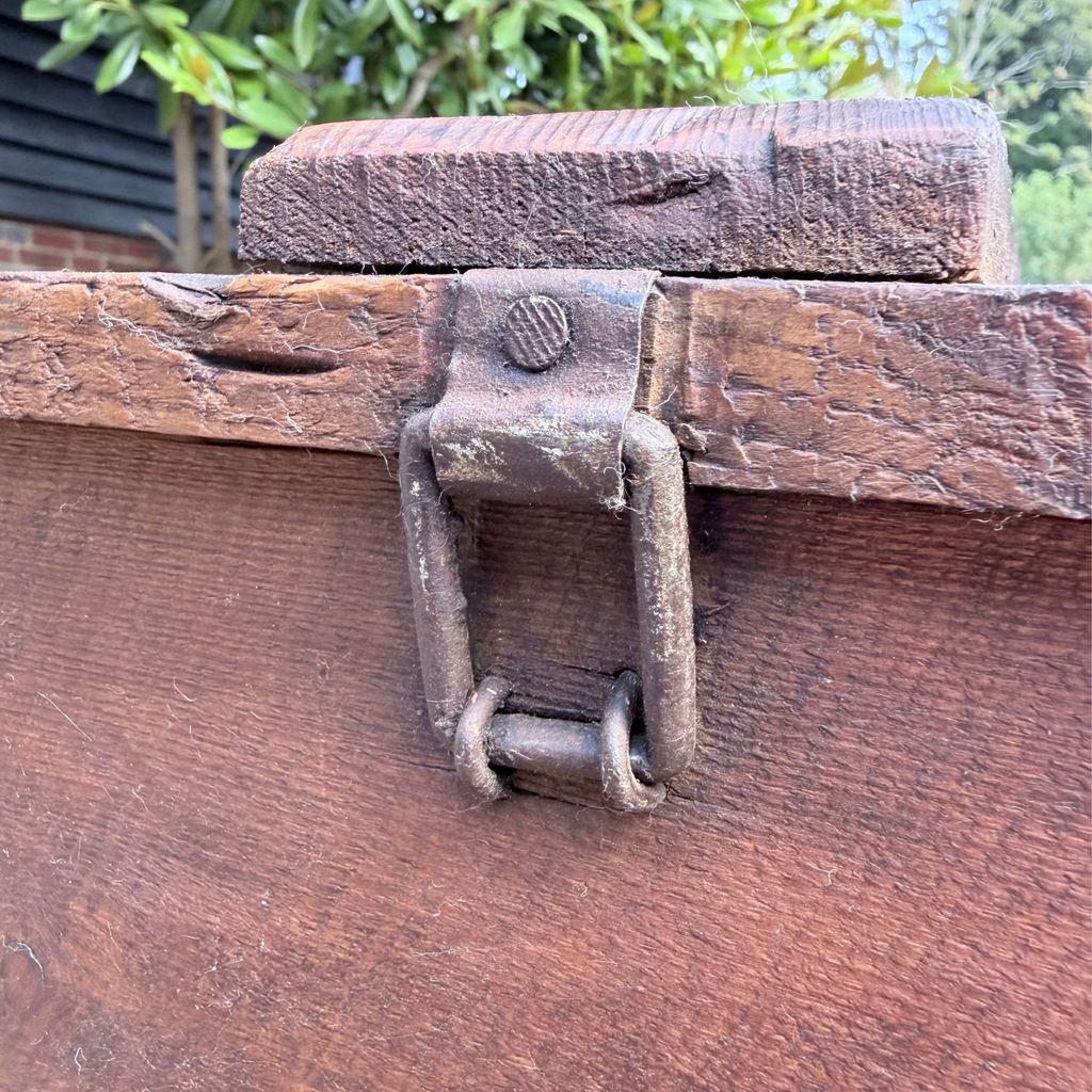 Antique Pine Trunk with Original Trollope & Sons Label