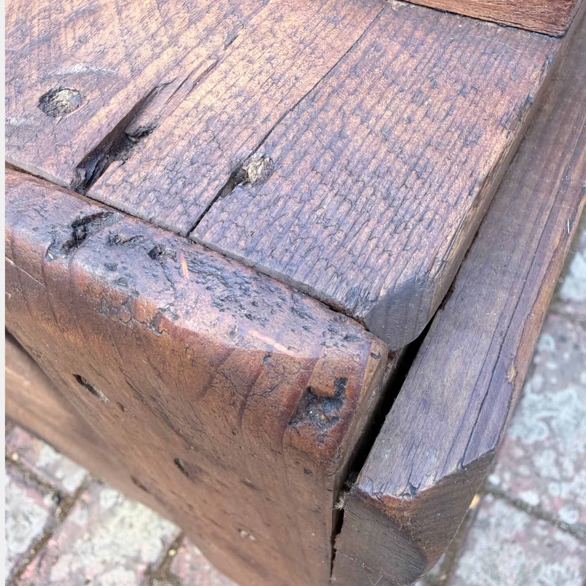 Antique Pine Trunk with Original Trollope & Sons Label