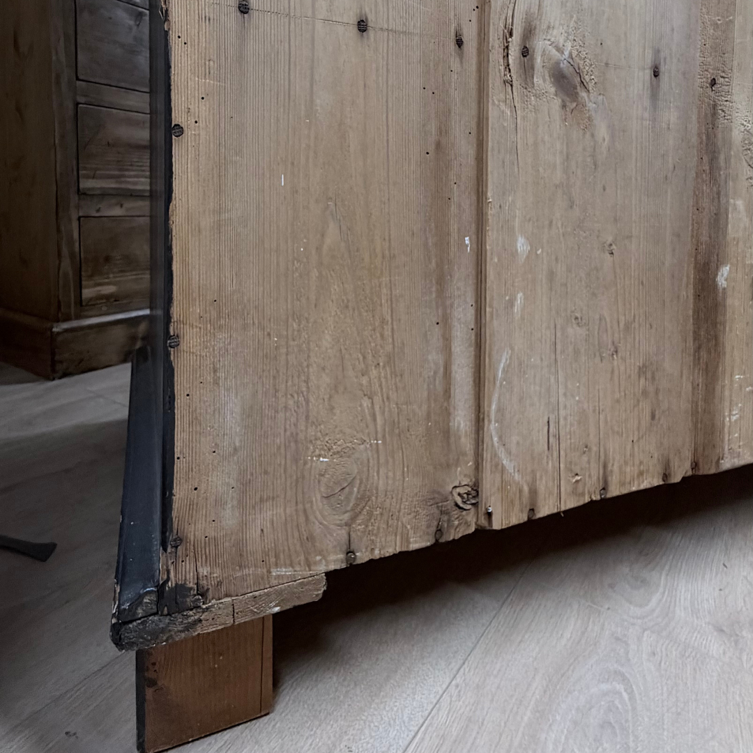 Black Painted Glazed Display Cupboard