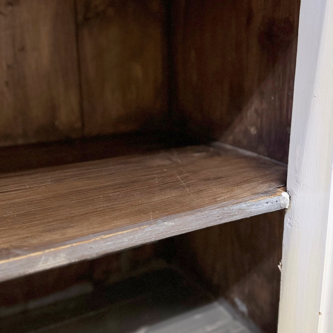 Black Painted Glazed Display Cupboard