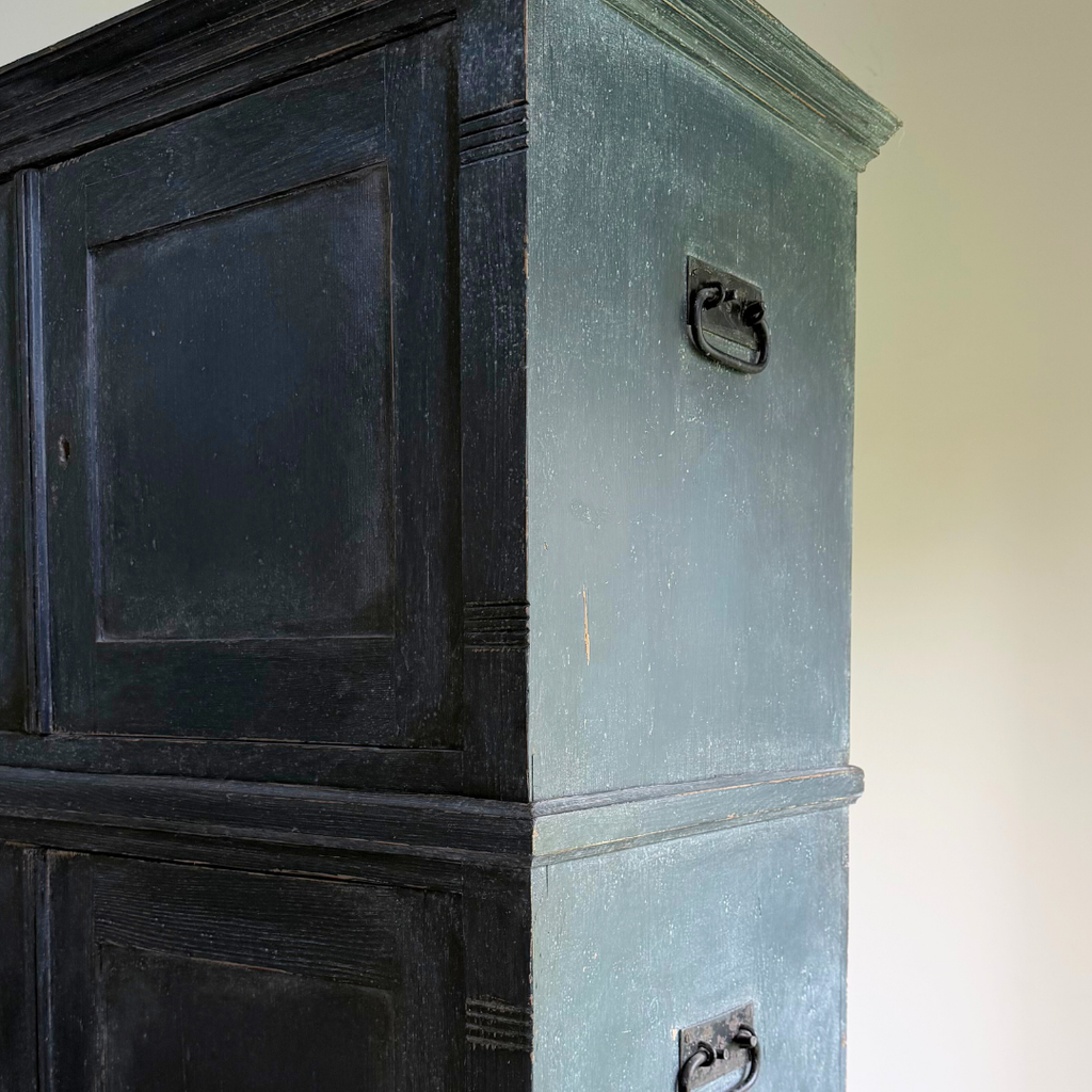 19th Century Stacked Trunk Estate Cabinet - Solid Pine