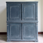 19th Century Stacked Trunk Estate Cabinet - Solid Pine