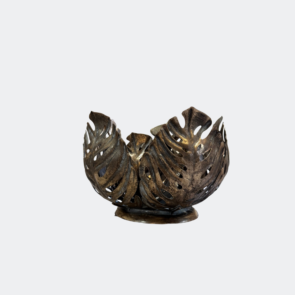 Vintage - Style Leaf Candle Holder