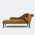 Oatmeal Linen Chaise Lounge – Handmade in England