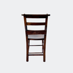 Antique English Chapel Chair - Vintage Wooden Seating