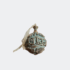 Christmas Vintage Blue Ornament Bauble