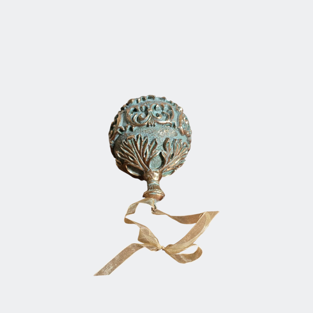 Christmas Vintage Blue Ornament Bauble