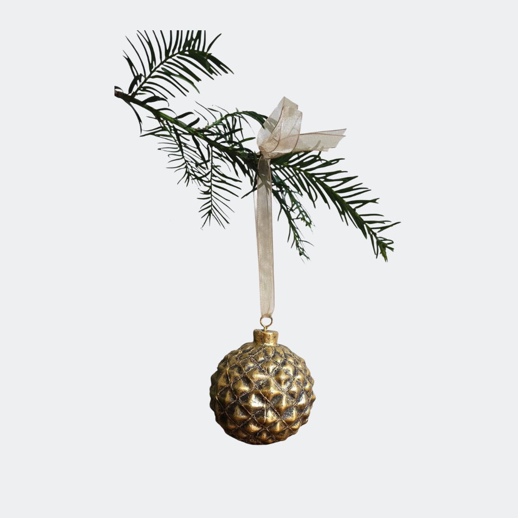 Christmas Vintage Ornament Pinecone Bauble