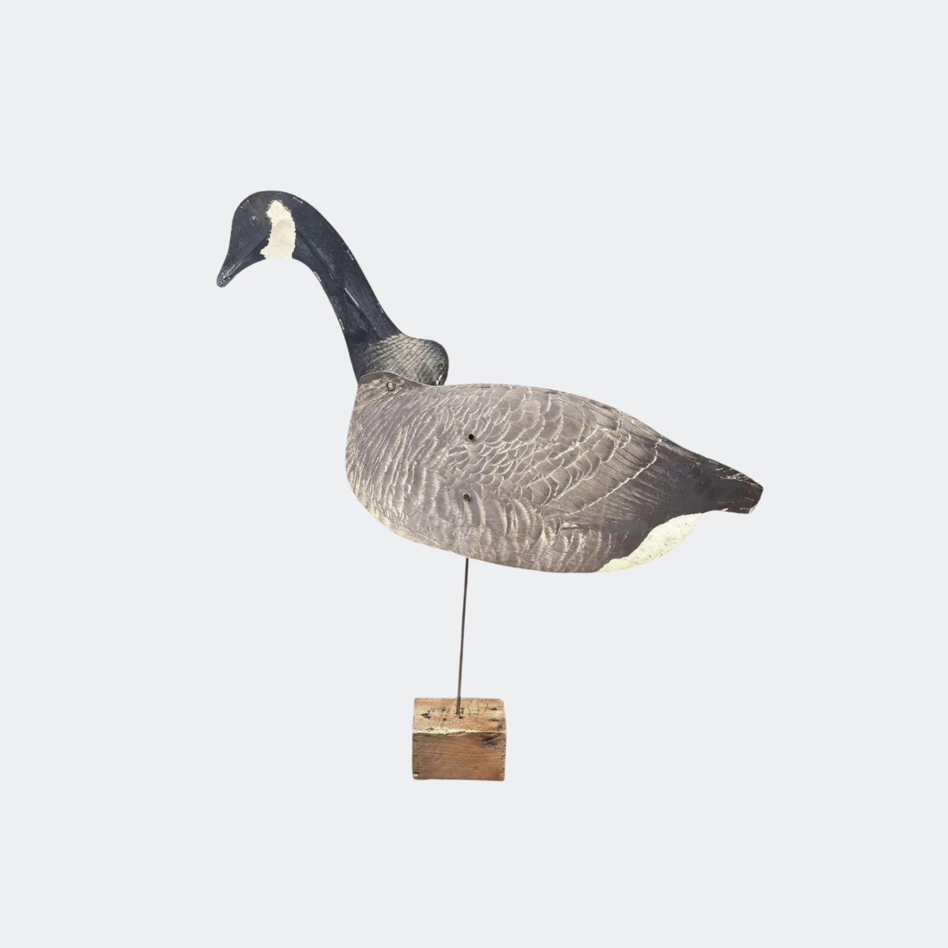 Pair of Folding Goose Decoys on Stands