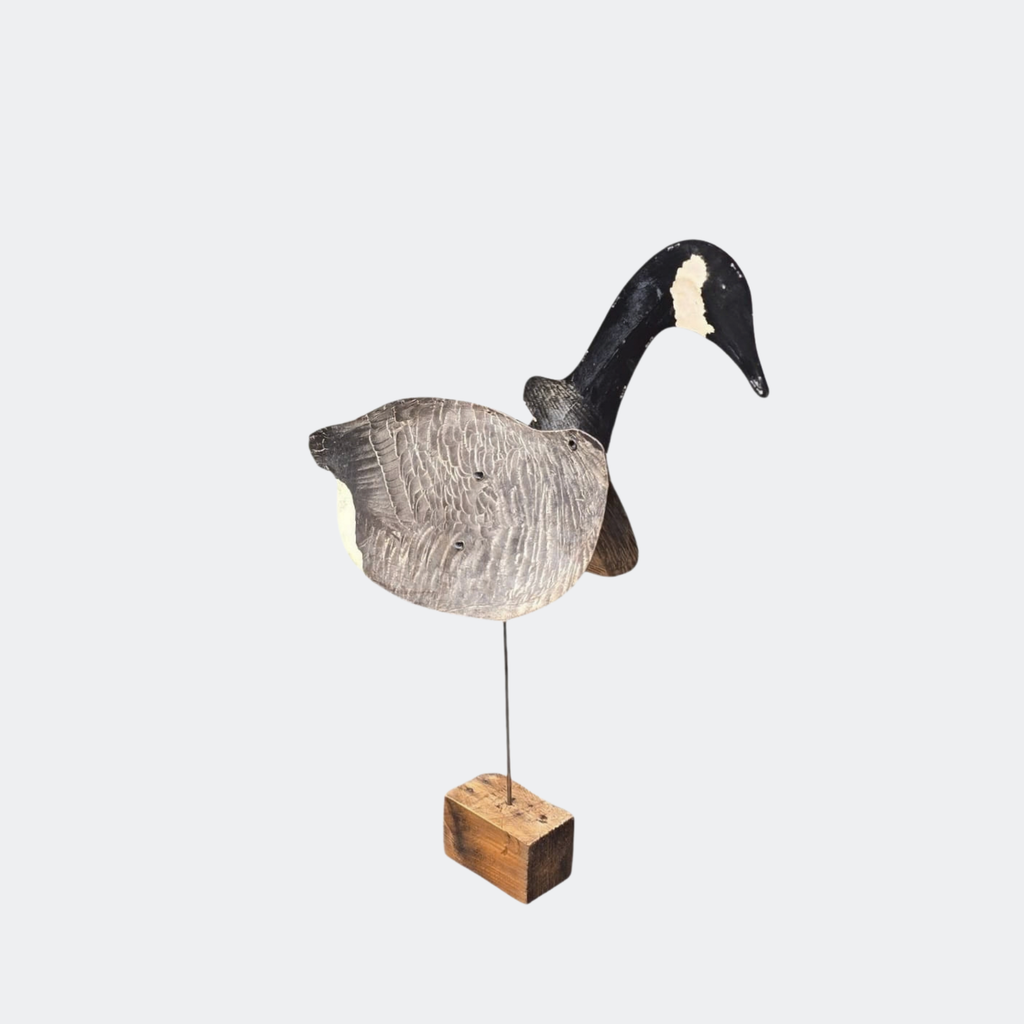 Pair of Folding Goose Decoys on Stands