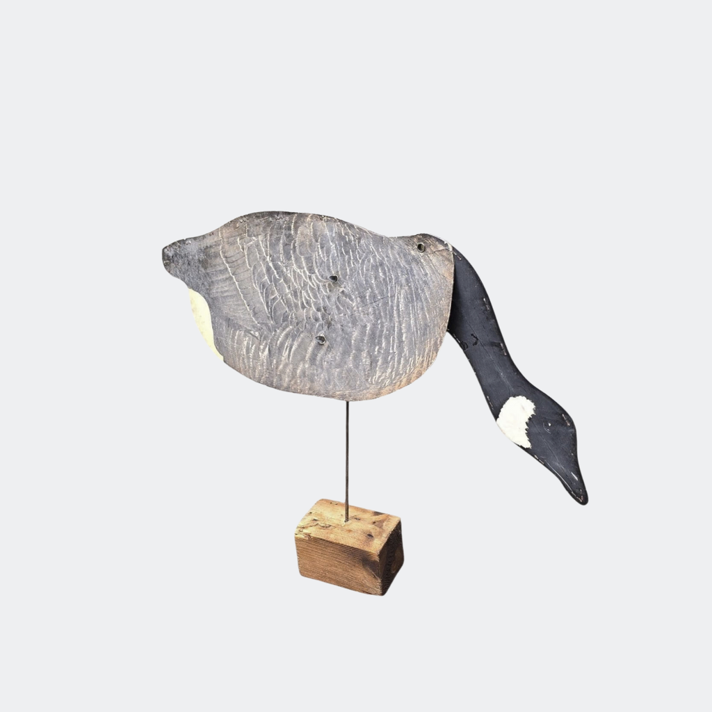 Pair of Folding Goose Decoys on Stands