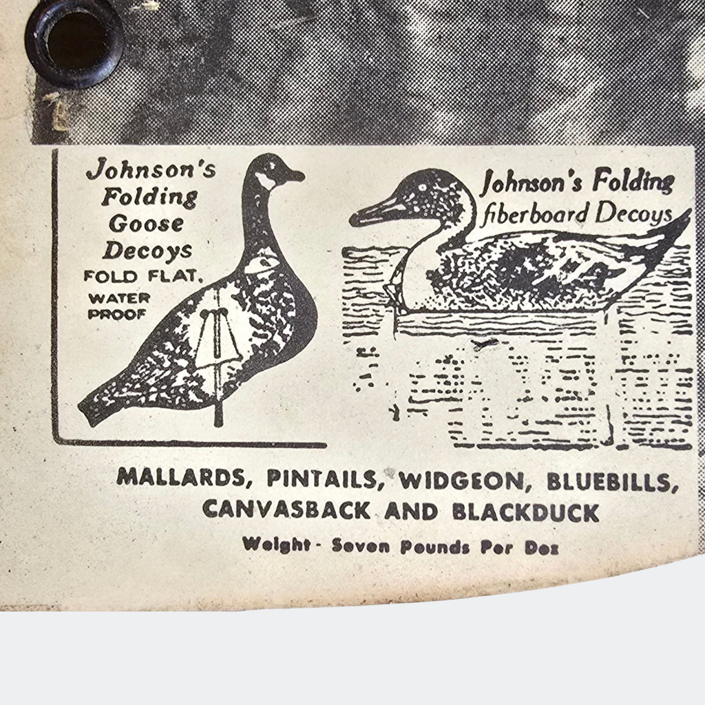 Pair of Folding Goose Decoys on Stands