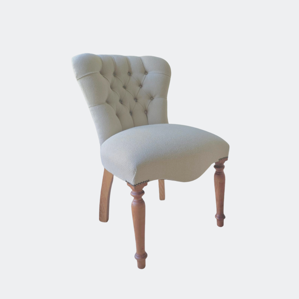 Herringbone Upholstered Dining Chair – UK Handmade