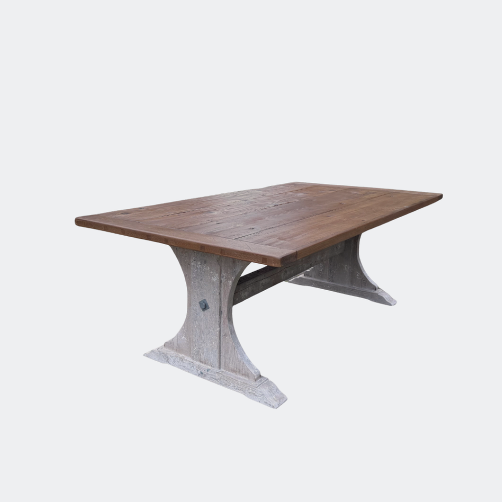 Antique Wide Top Farmhouse Dining Table - Country Living