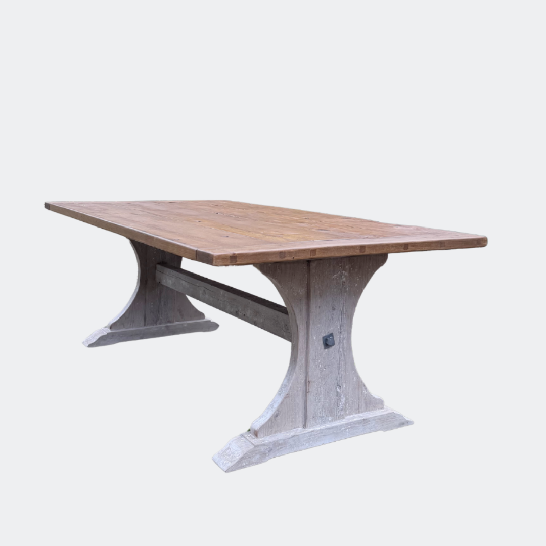 Antique Wide Top Farmhouse Dining Table - Country Living