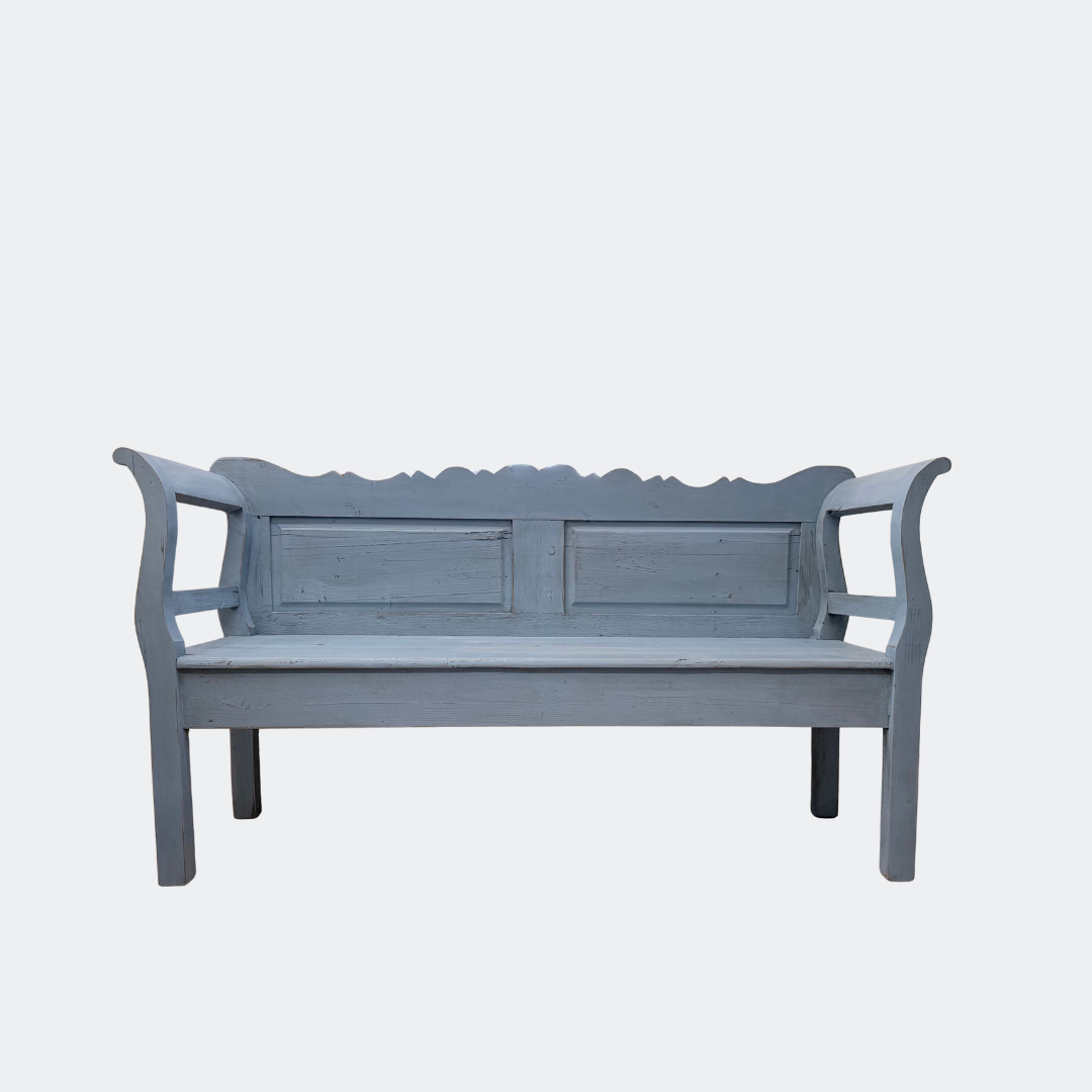 Rustic Grey Dutch Hallway Bench