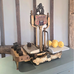 Antique Herbert & Sons Lion Butcher's Scale with Weights