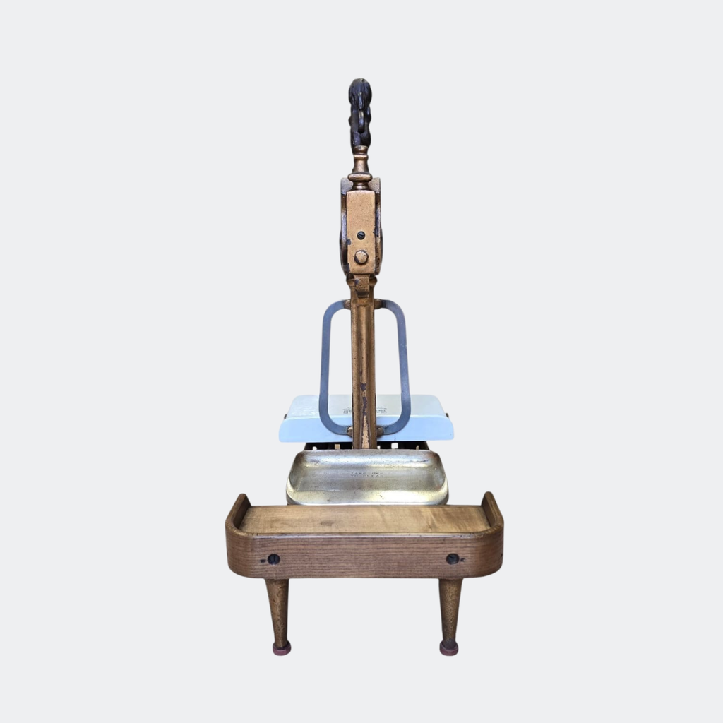 Antique Herbert & Sons Lion Butcher's Scale with Weights
