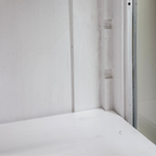 Narrow Grey Rustic Pine Glazed Cupboard